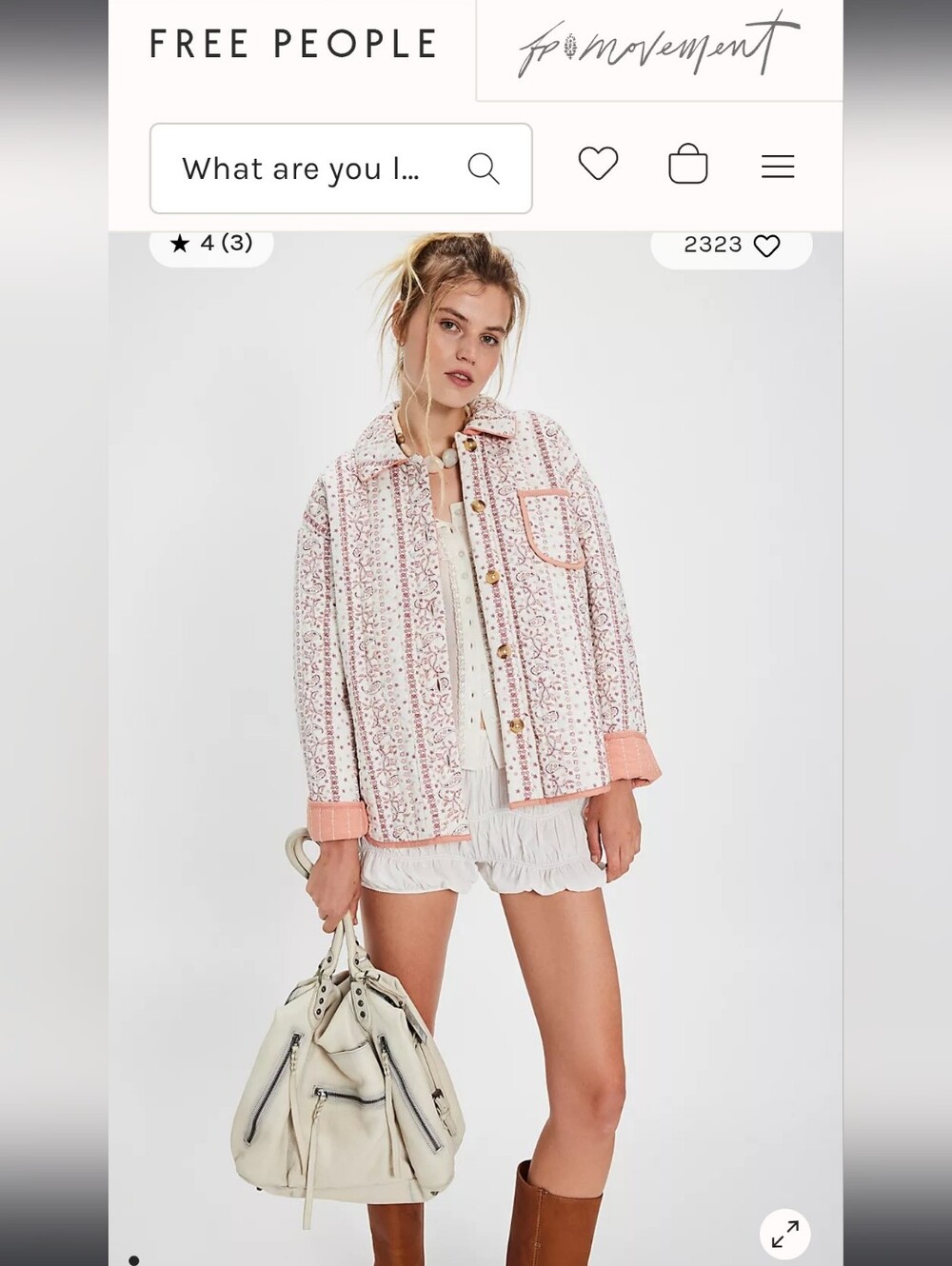 NWT Free People $336 Quilted Alexie Jacket